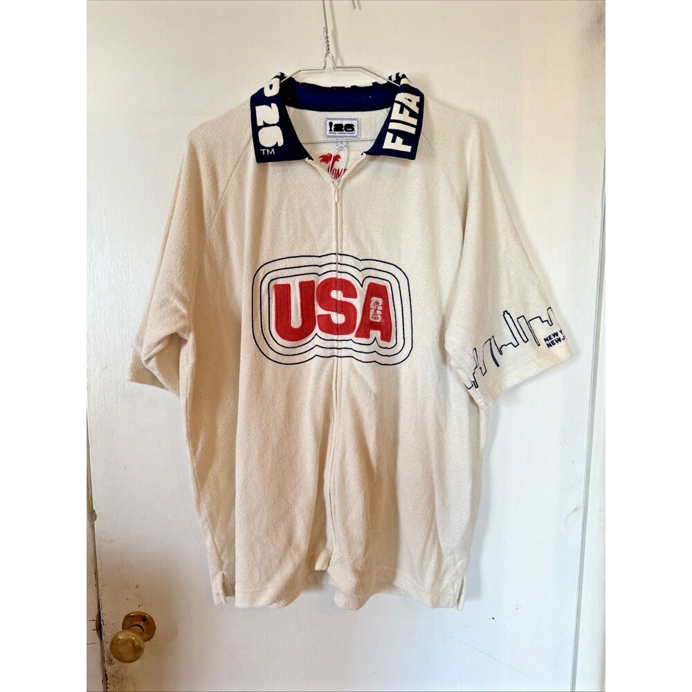 Tombolo Unisex Adult's FIFA World Cup 2026 USA Cabana Top EH6 Beige Men's Large